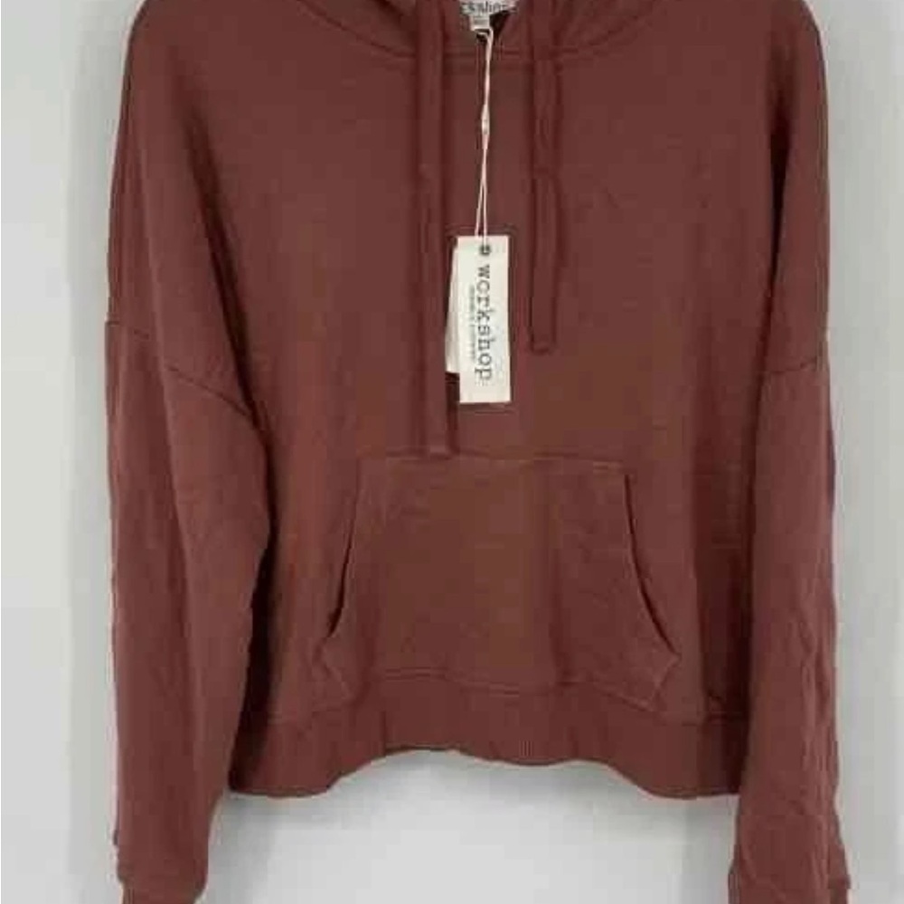 Workshop Republic Clothing Warm Brown Hoodie